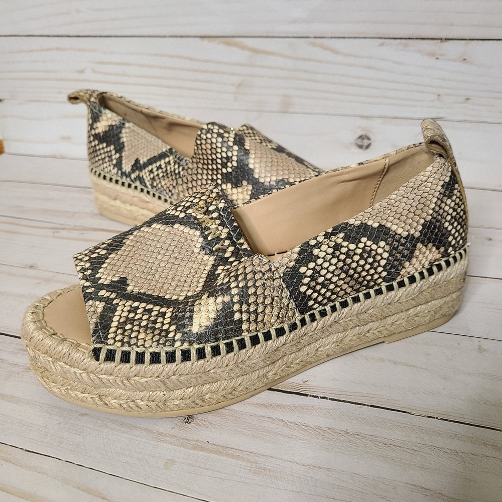 DKNY Snake Print Espadrilles